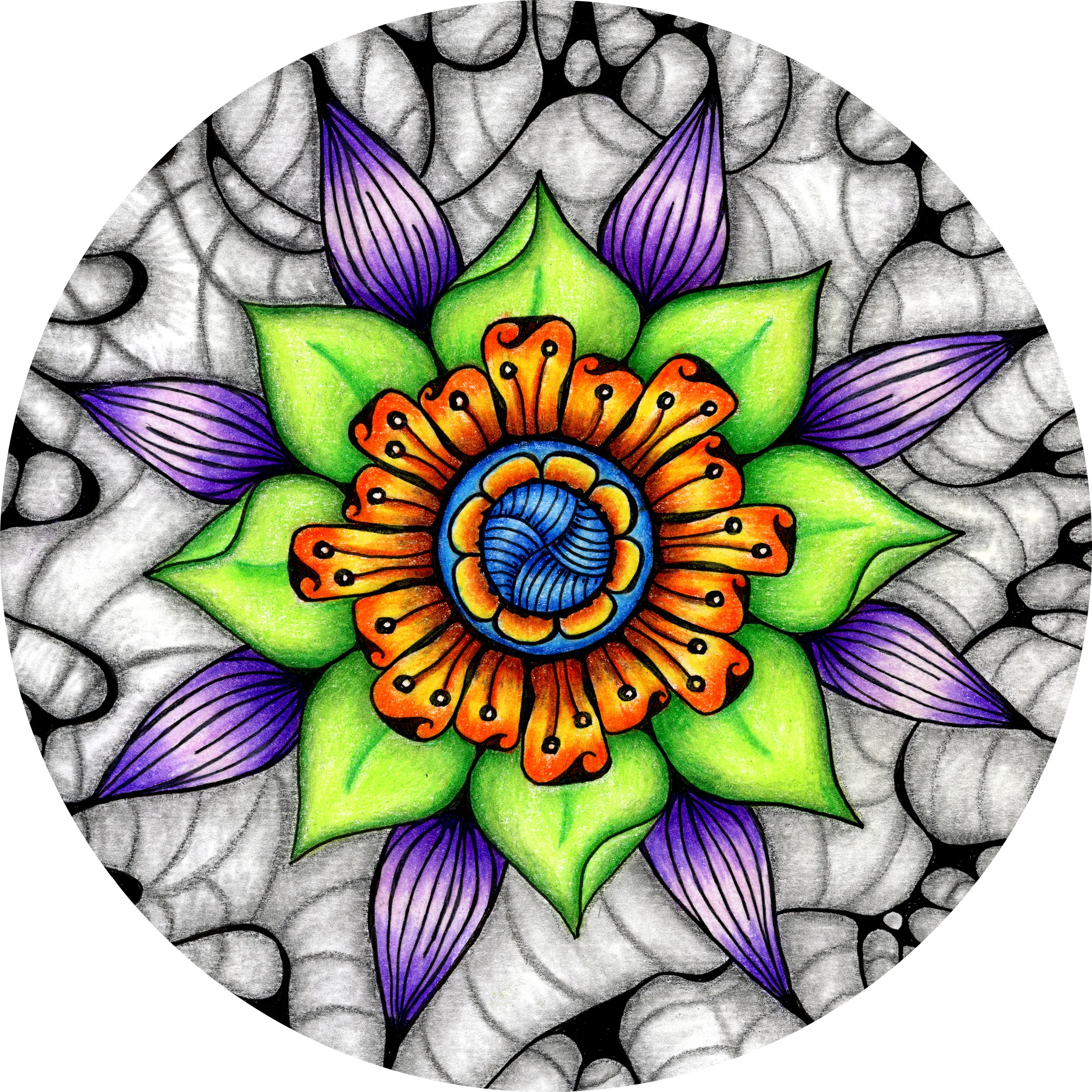 Original Ethereal mandala artwork by Flowstate Design Studio.