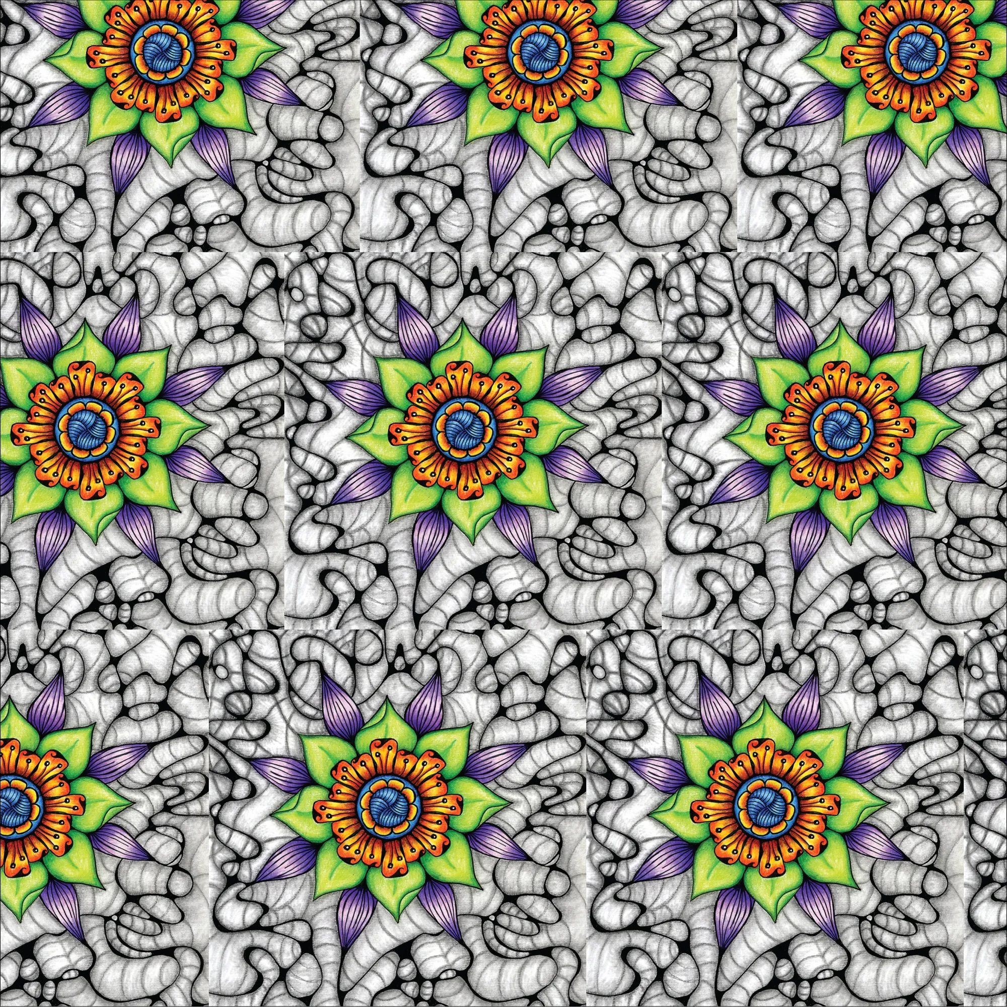 Original Ethereal mandala artwork by Flowstate Design Studio.