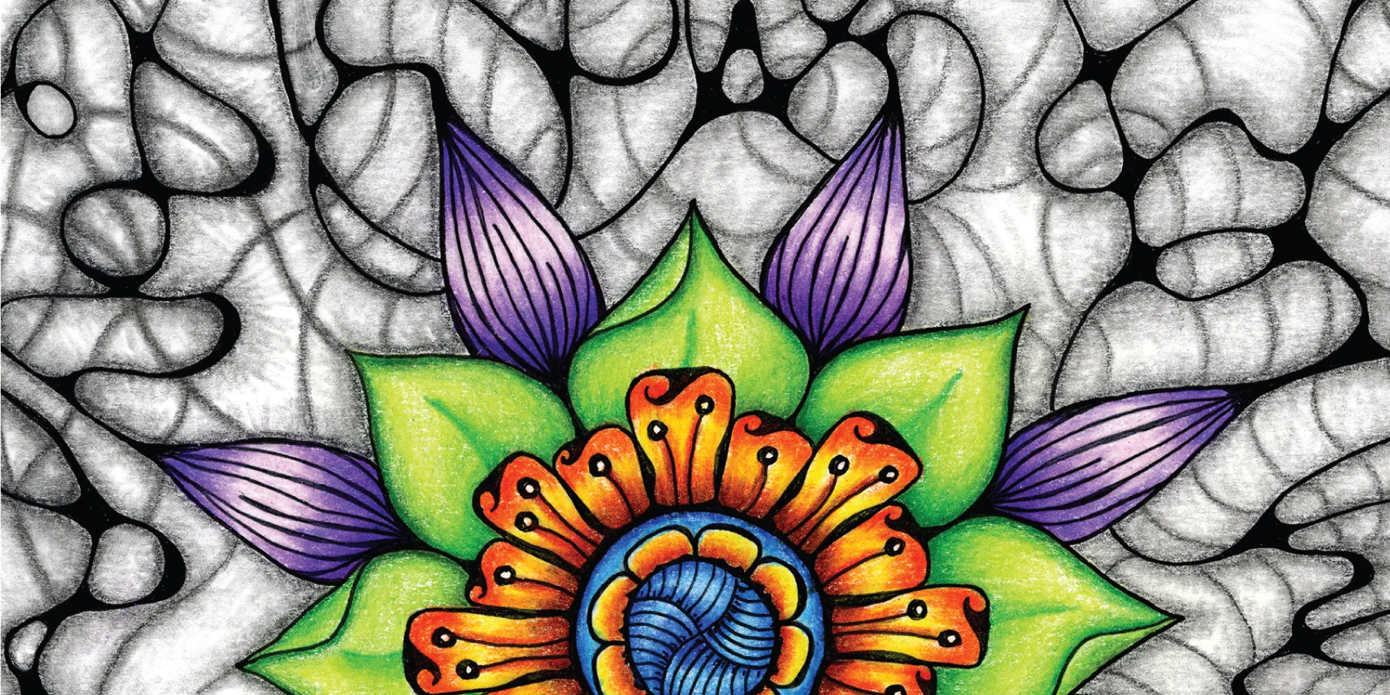 Original Ethereal mandala artwork by Flowstate Design Studio.