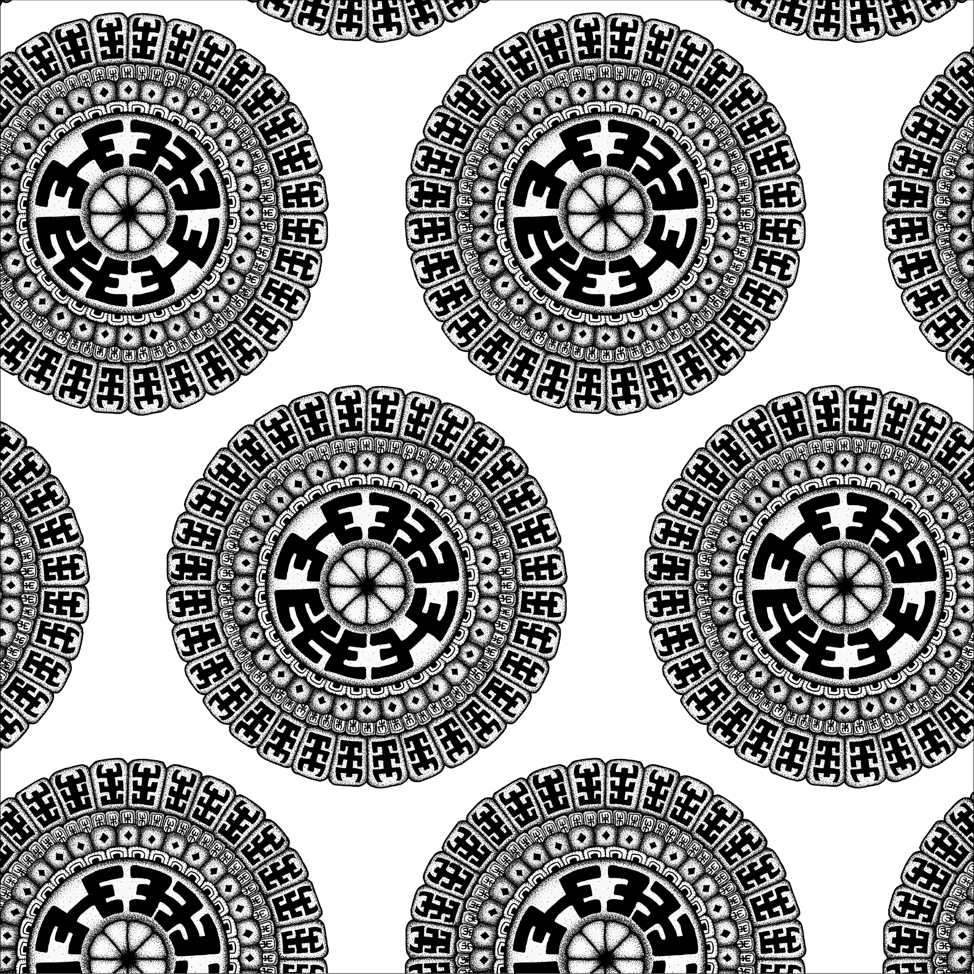 Original Komo mandala artwork by Flowstate Design Studio.