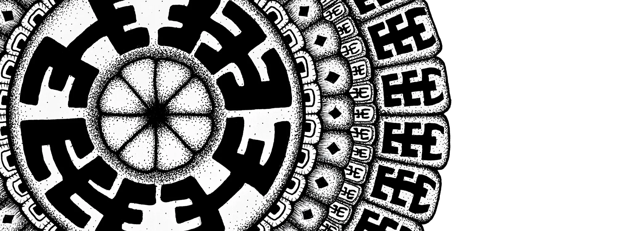 Original Komo mandala artwork by Flowstate Design Studio.
