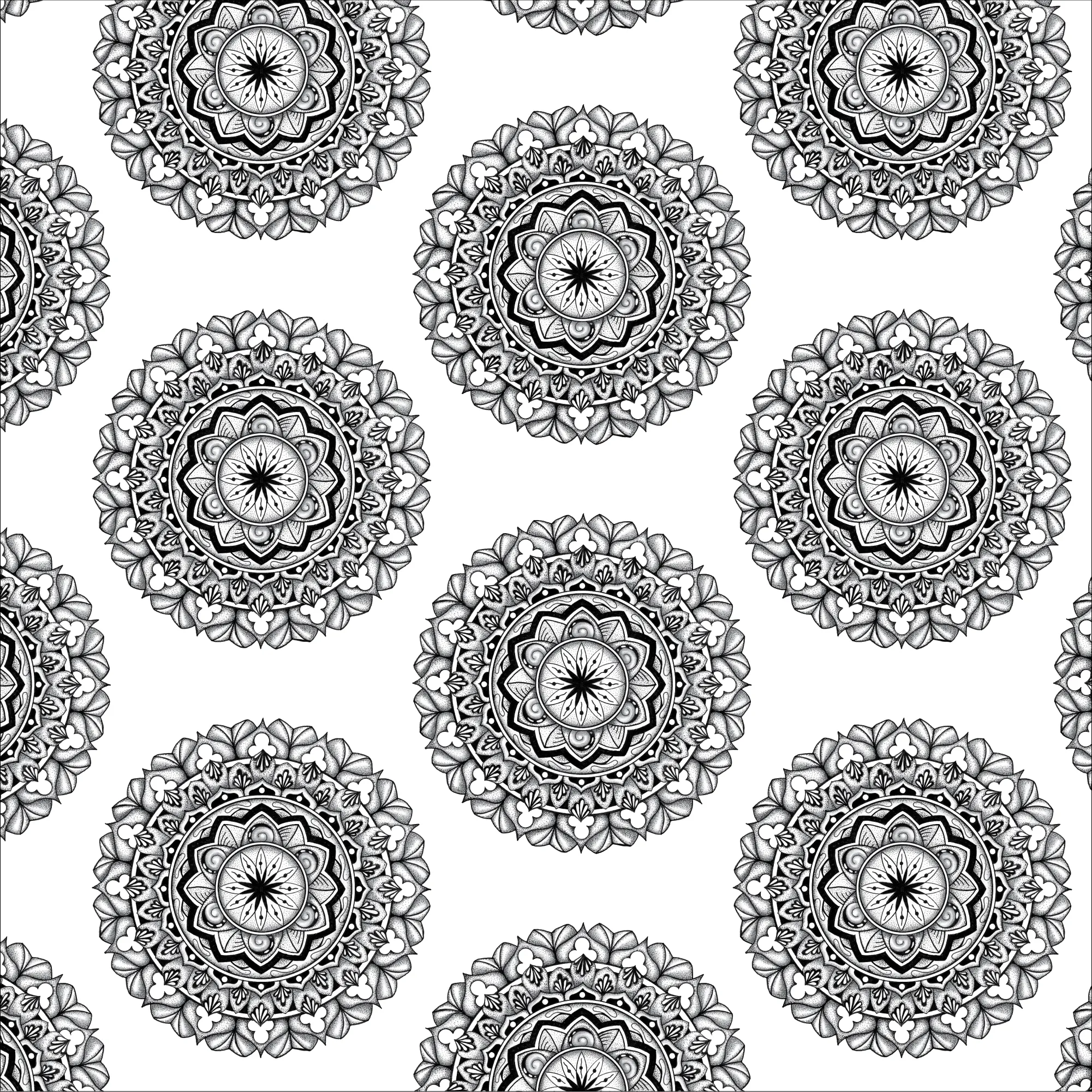 Original Rhythmic Pulse mandala artwork by Flowstate Design Studio.