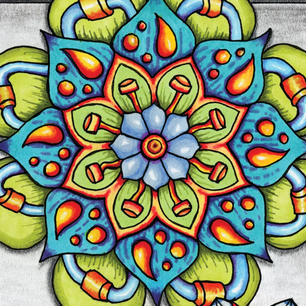 Original Mandala Collage 4 artwork by Flowstate Design Studio.