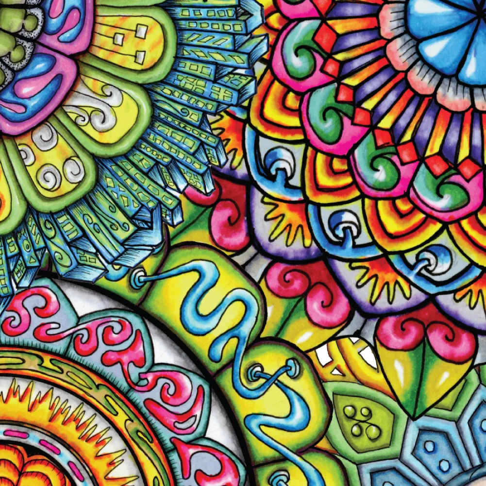 Original Mandala Collage 7 artwork by Flowstate Design Studio.