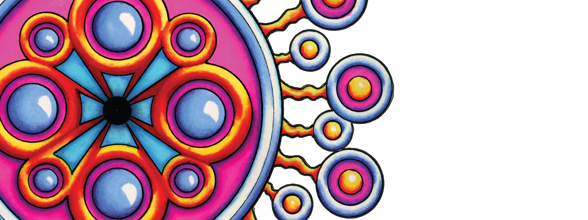 Original Corona de Mandala artwork by Flowstate Design Studio.