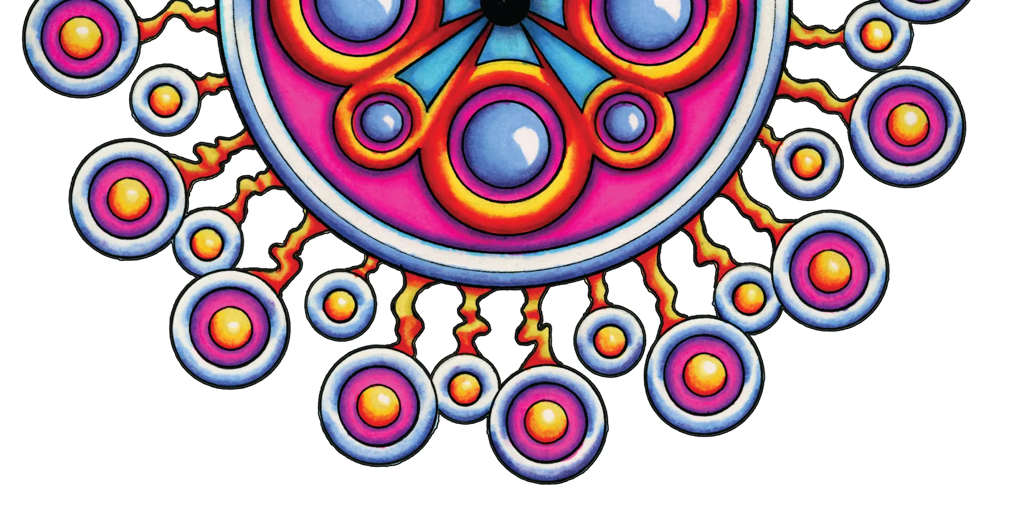Original Corona de Mandala artwork by Flowstate Design Studio.