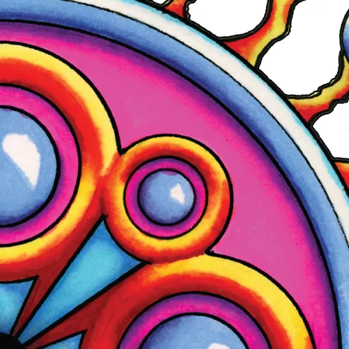 Original Corona de Mandala artwork by Flowstate Design Studio.