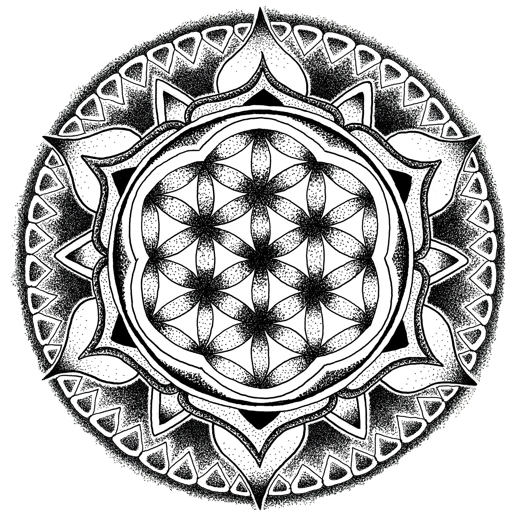 Flower of Life design system artwork