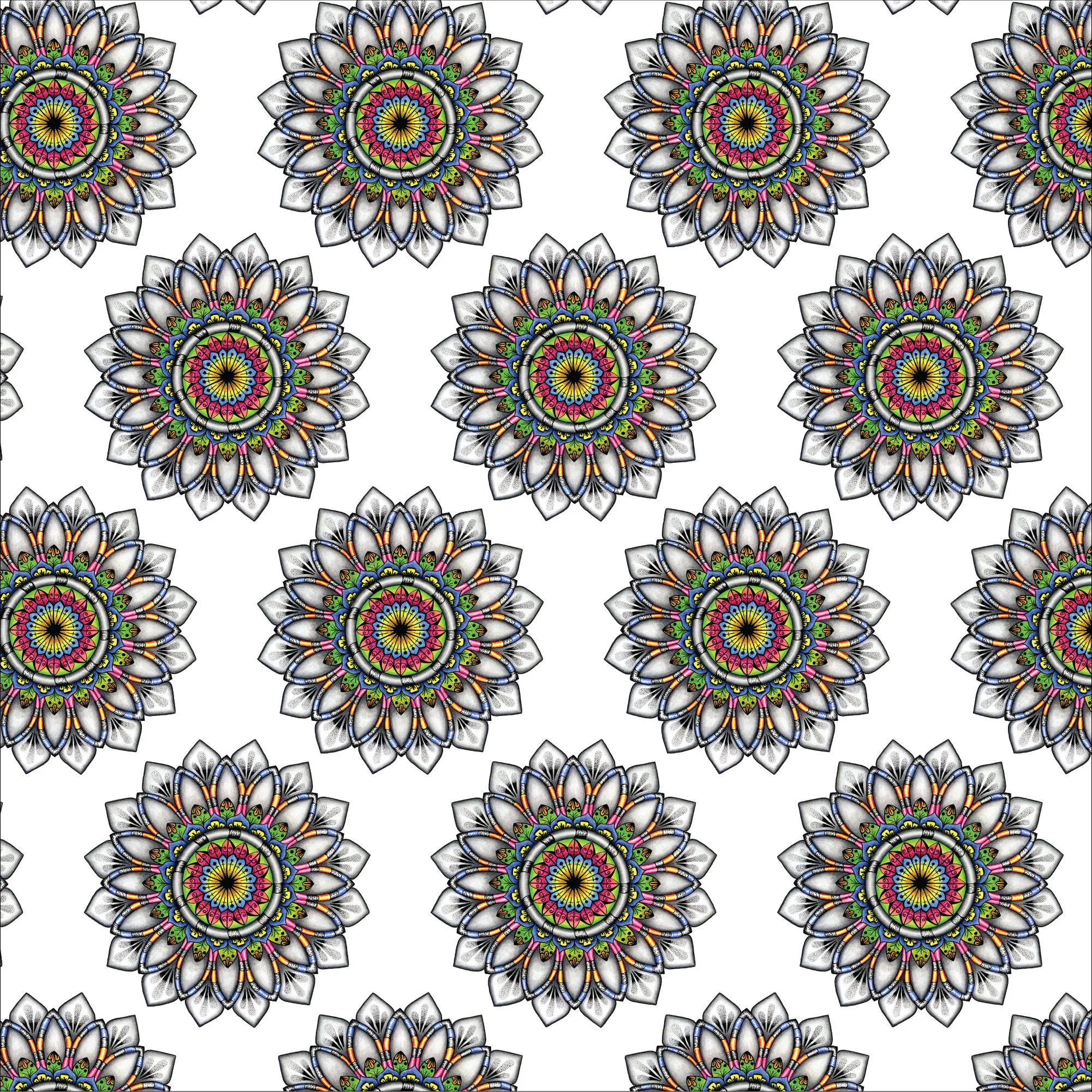 Original Radiance mandala artwork by Flowstate Design Studio.