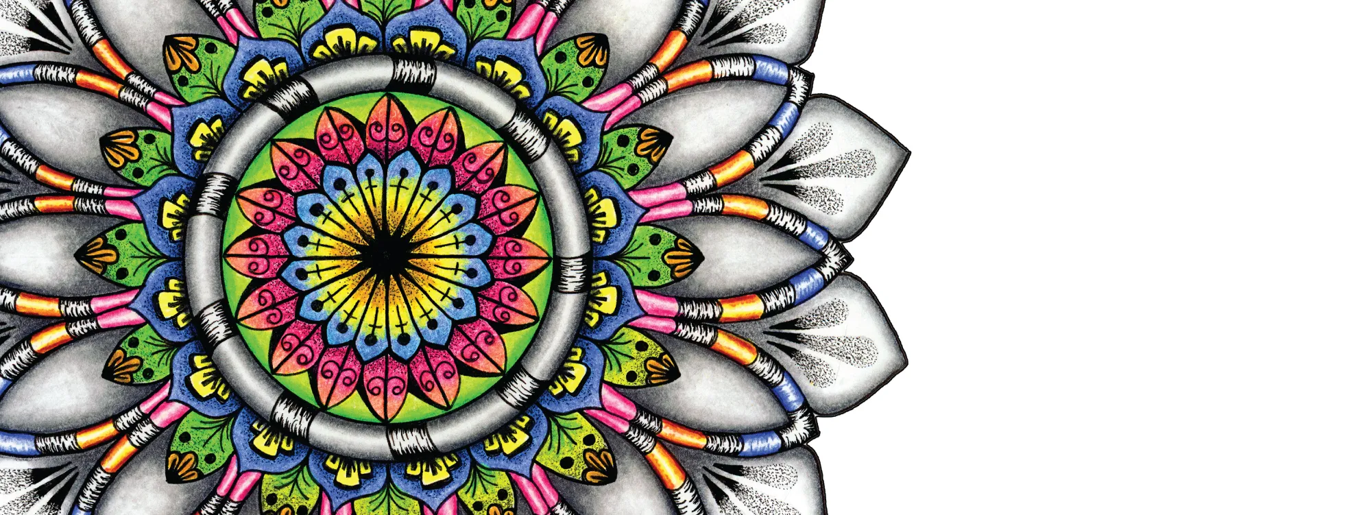 Original Radiance mandala artwork by Flowstate Design Studio.