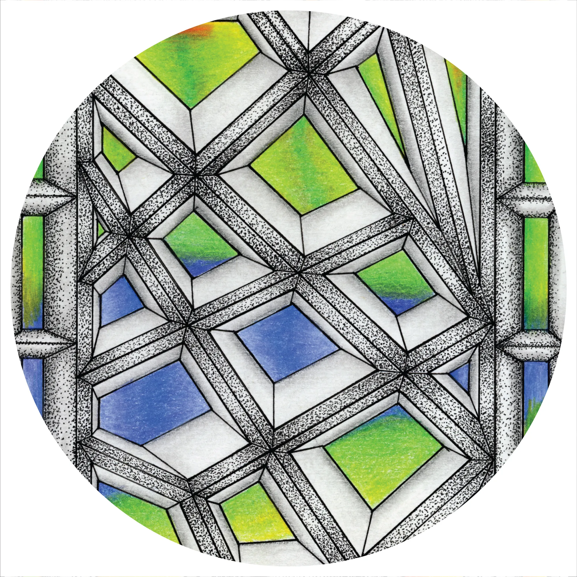 Original Stained Glass artwork by Flowstate Design Studio.