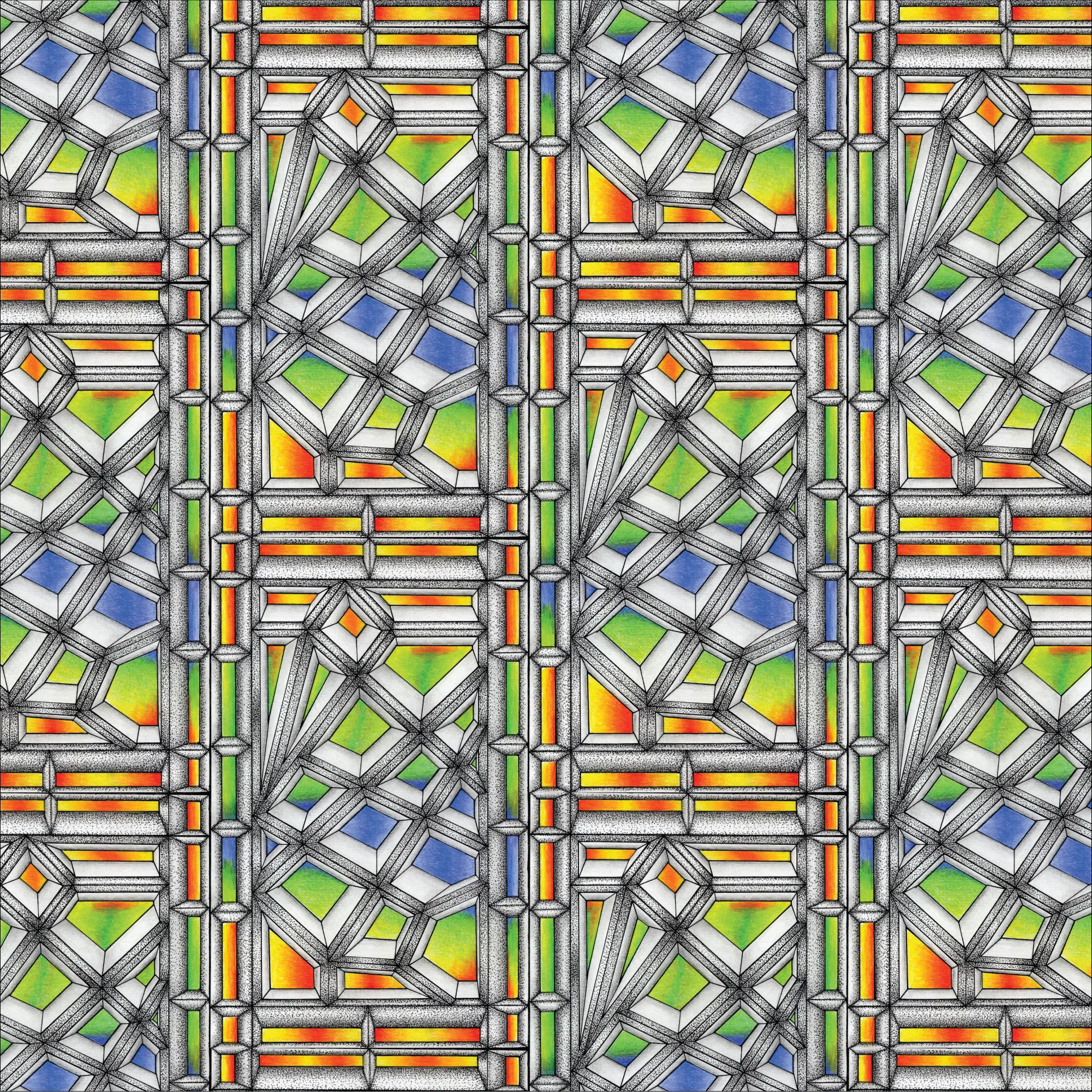 Original Stained Glass artwork by Flowstate Design Studio.