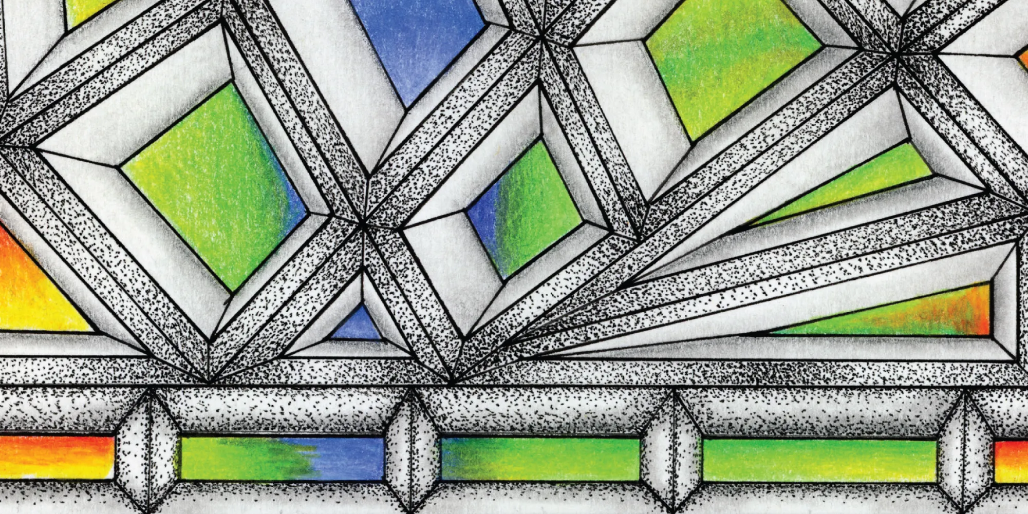 Original Stained Glass artwork by Flowstate Design Studio.