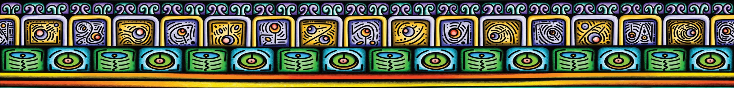 Emerald Dream middle border band variation one.
