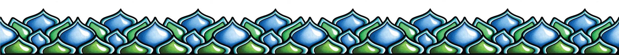 Emerald Dream outer border band variation.