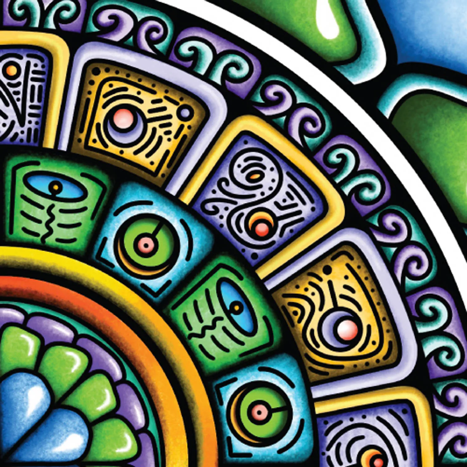 Original Emerald Dream mandala artwork by Flowstate Design Studio.