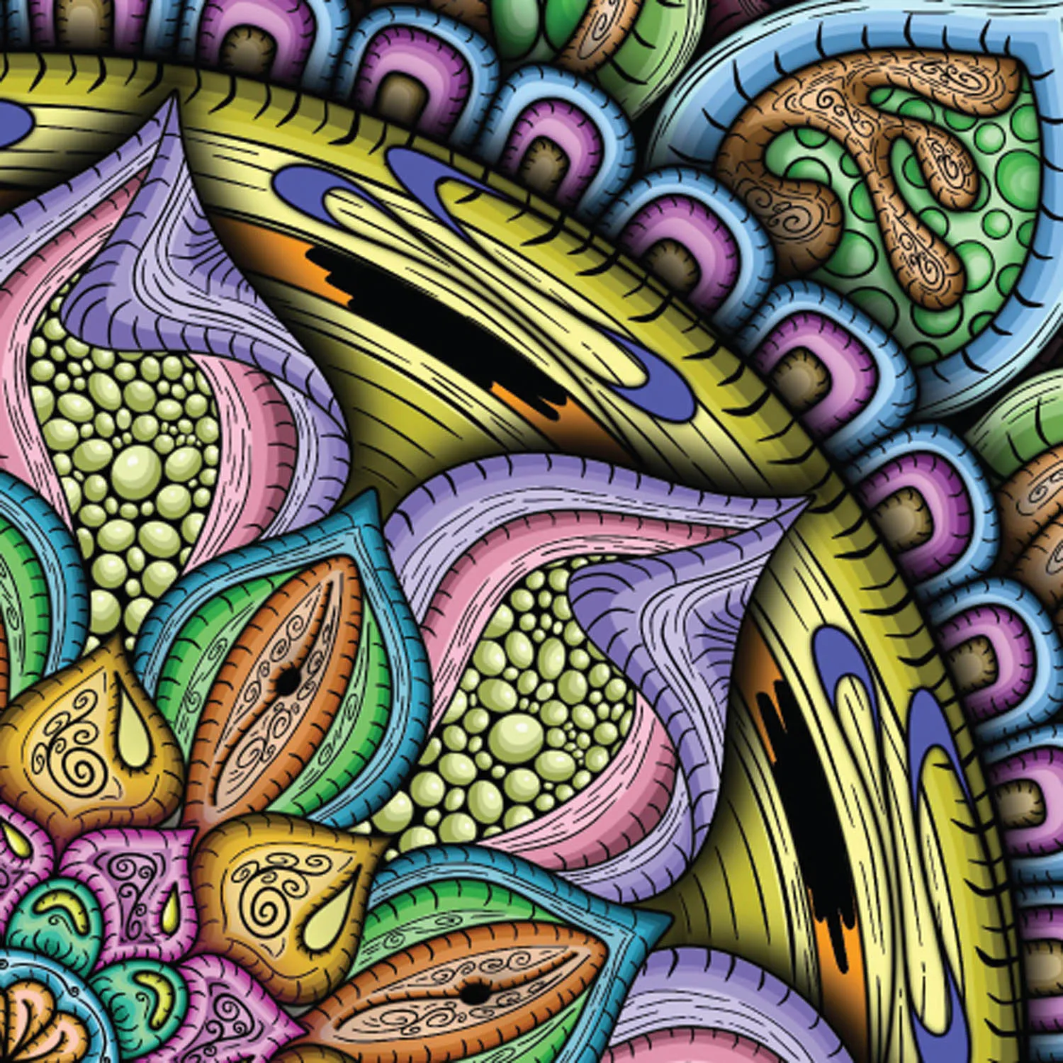 Original Fruitful mandala artwork by Flowstate Design Studio.