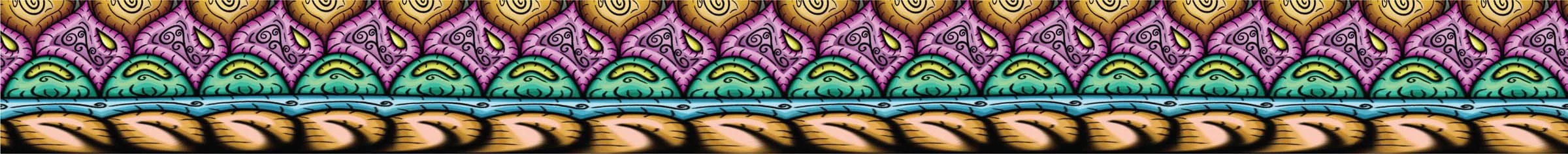 Fruitful inner border band variation.