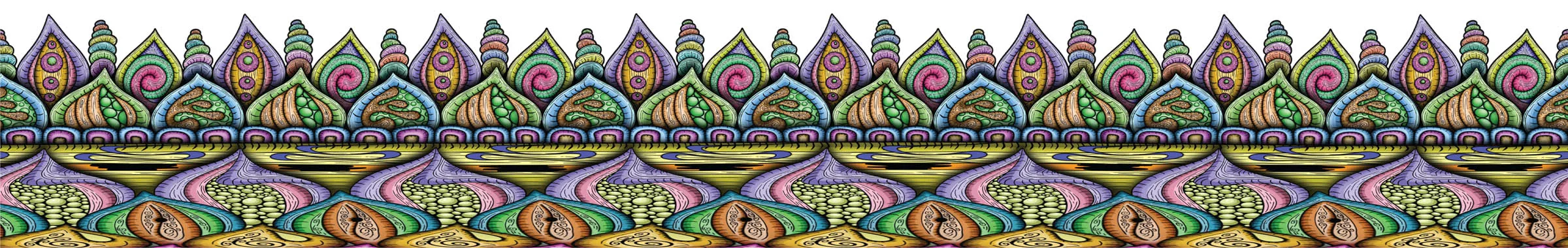 Fruitful full border band variation.