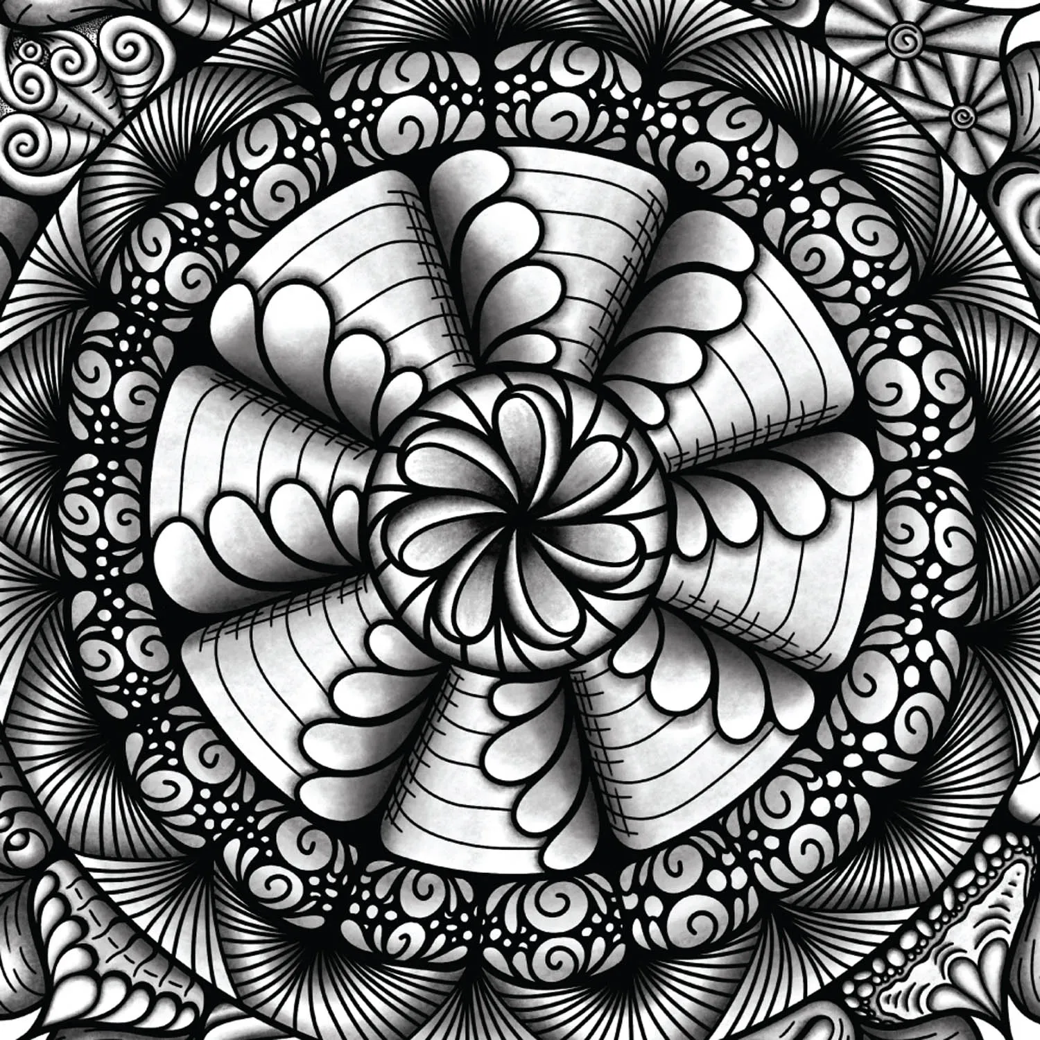 Original Mesmerize mandala artwork by Flowstate Design Studio.