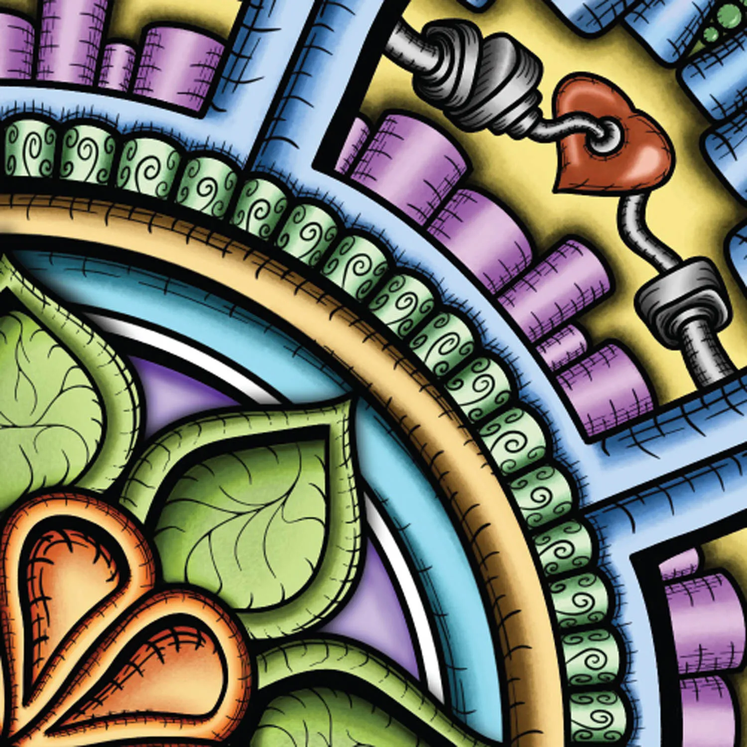 Original Siriusly mandala artwork by Flowstate Design Studio.