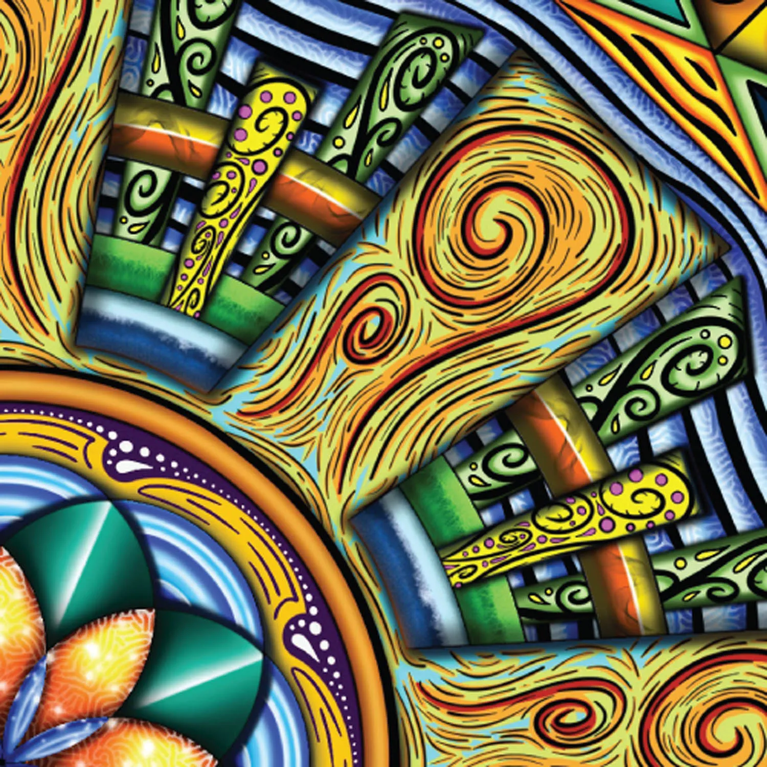 Original Spokin mandala artwork by Flowstate Design Studio.