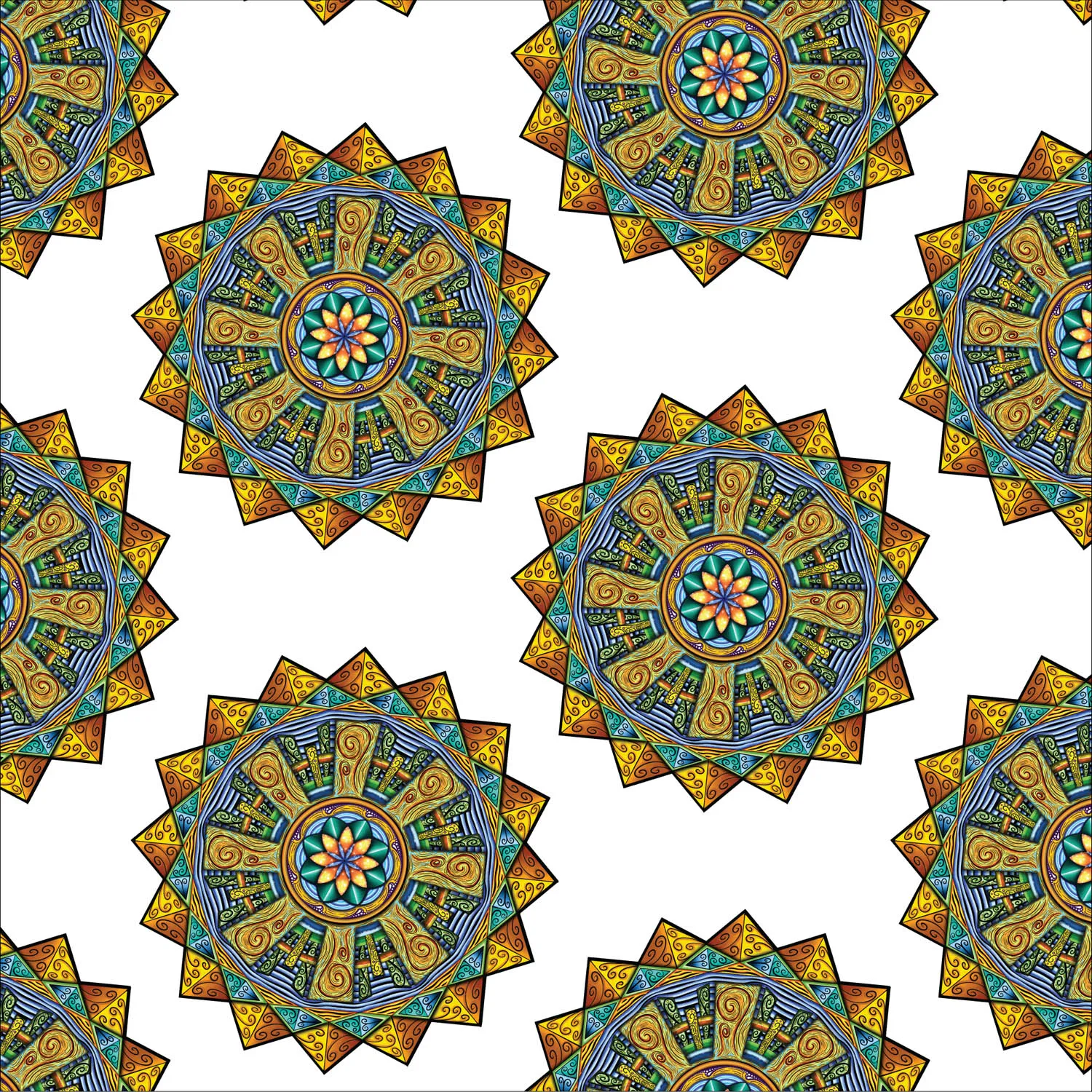 Original Spokin mandala artwork by Flowstate Design Studio.