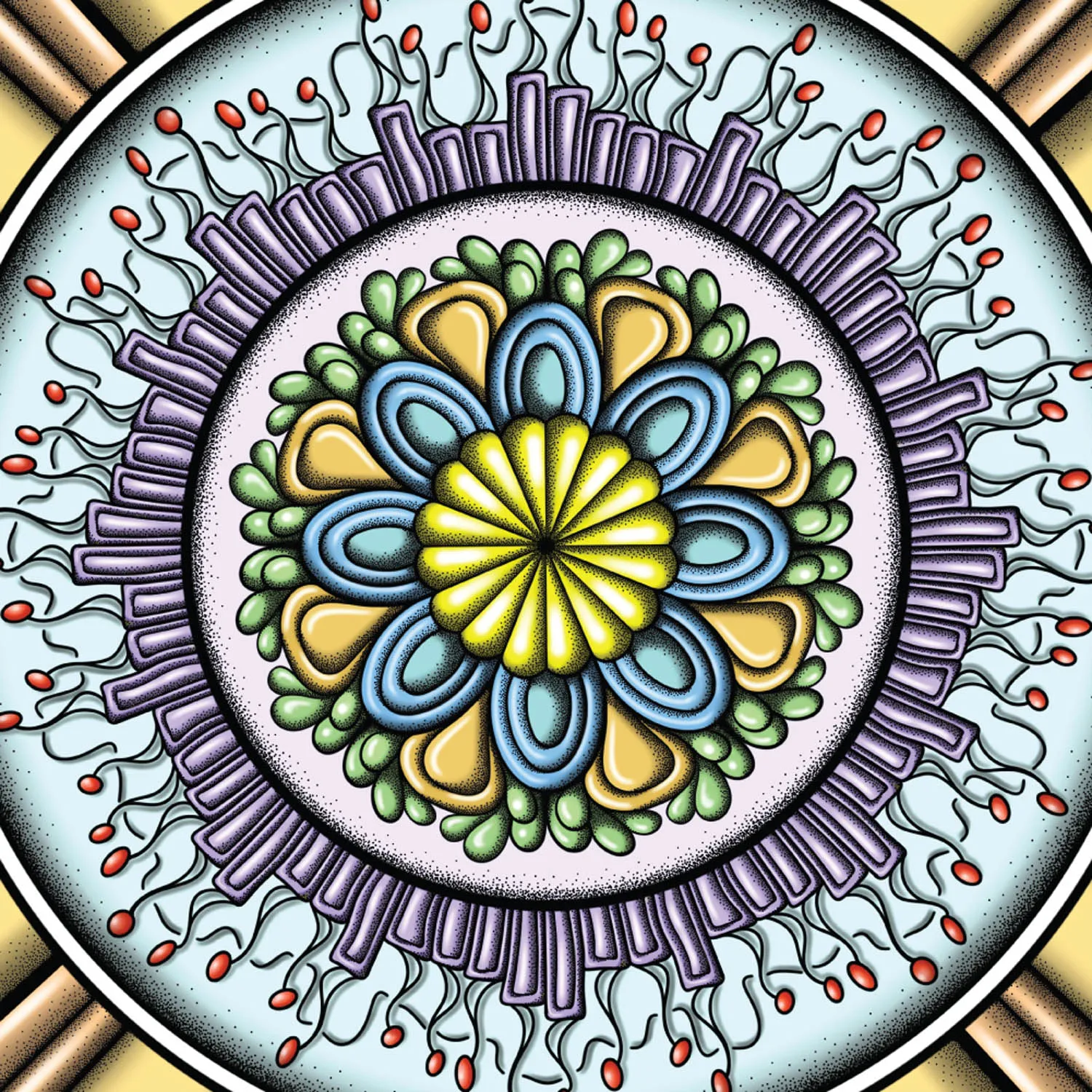 Original Together mandala artwork by Flowstate Design Studio.