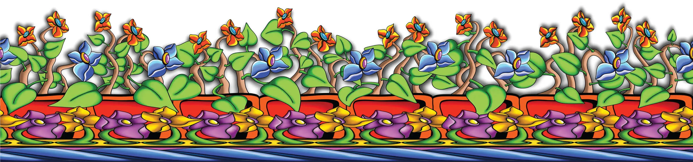 Wall Flowers full border band variation.