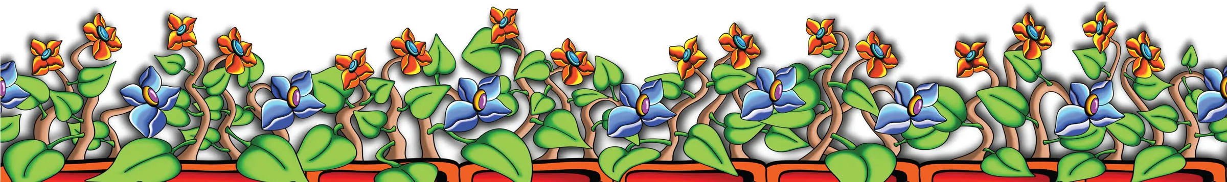 Wall Flowers outer border band variation.