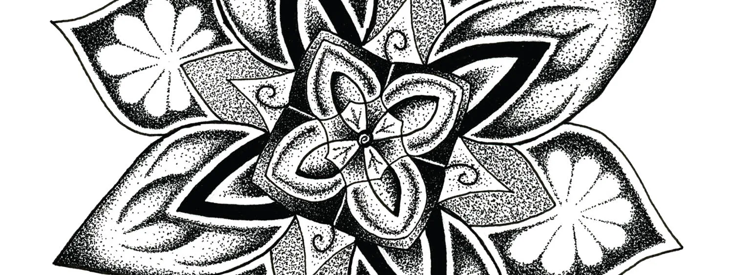 Original Sea Star mandala artwork by Flowstate Design Studio.