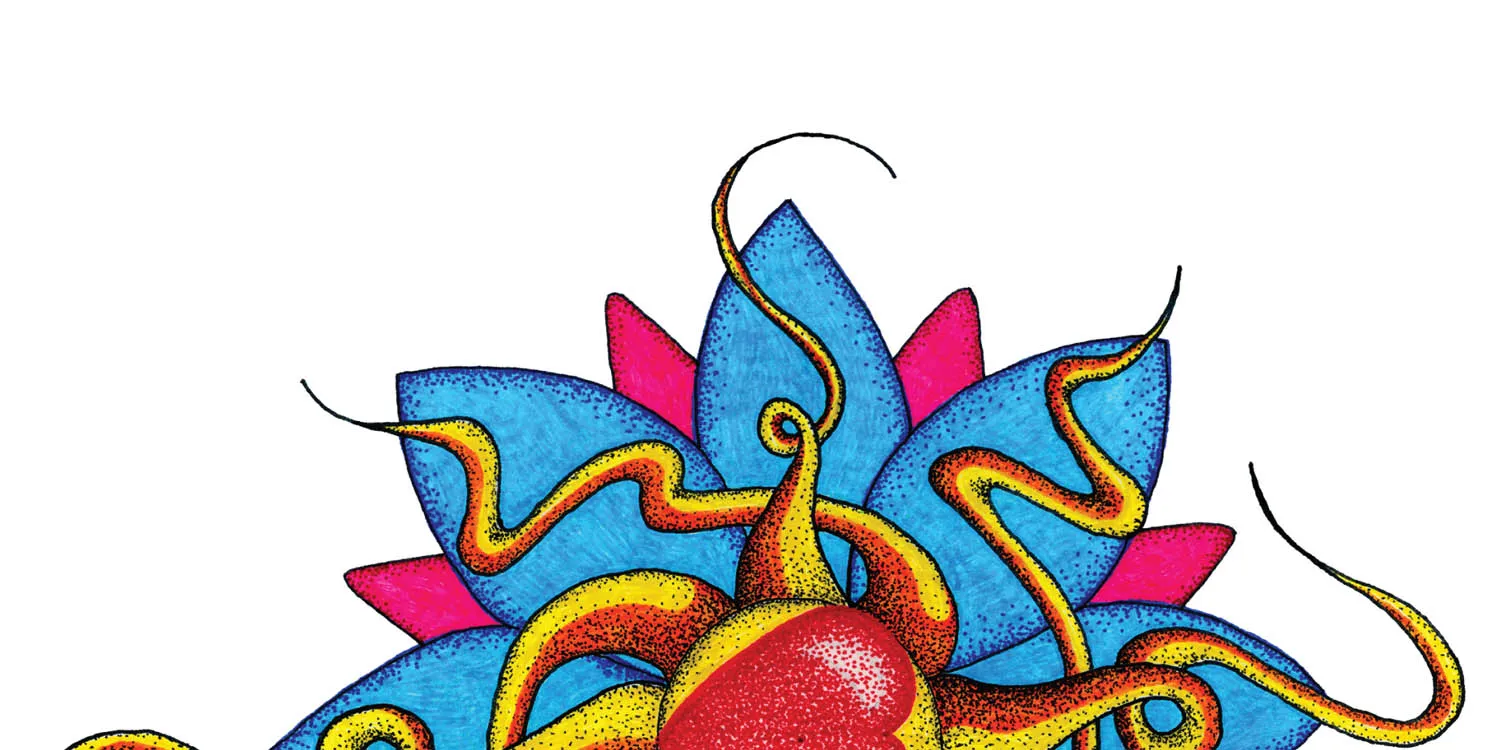 Original Wild At Heart mandala artwork by Flowstate Design Studio.