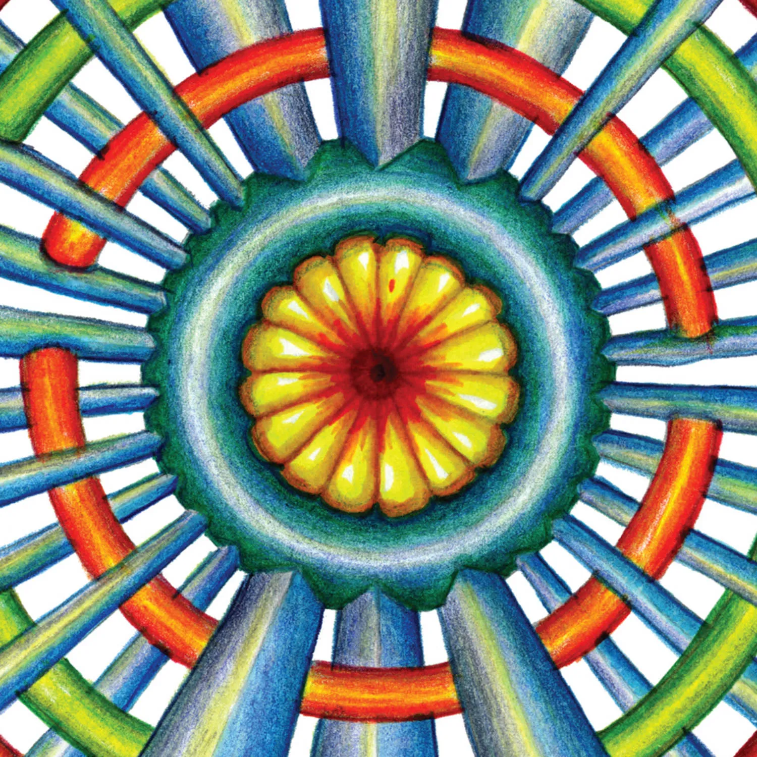 Original Spokin mandala artwork by Flowstate Design Studio.