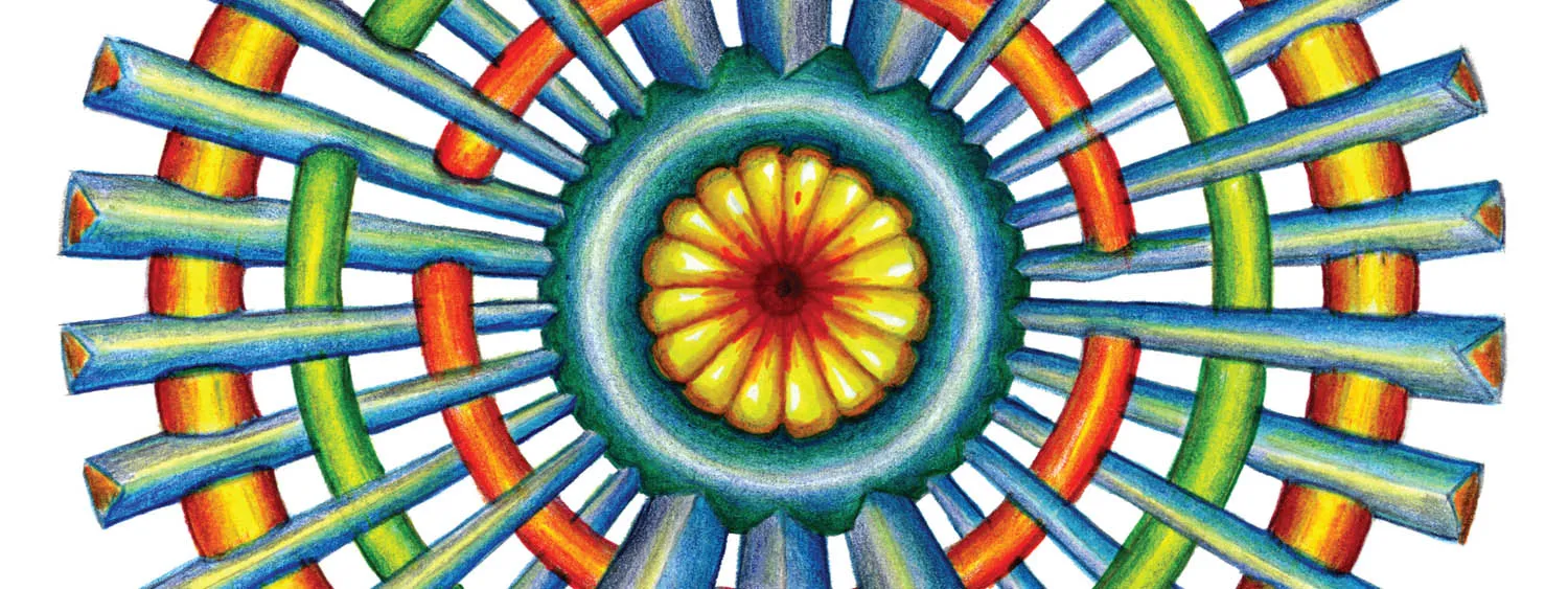 Original Spokin mandala artwork by Flowstate Design Studio.