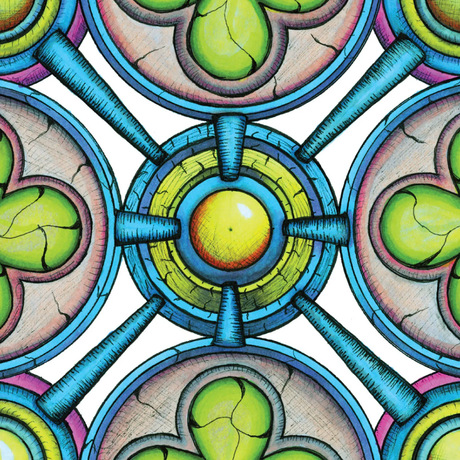 Original Ancestral Luck mandala artwork by Flowstate Design Studio.