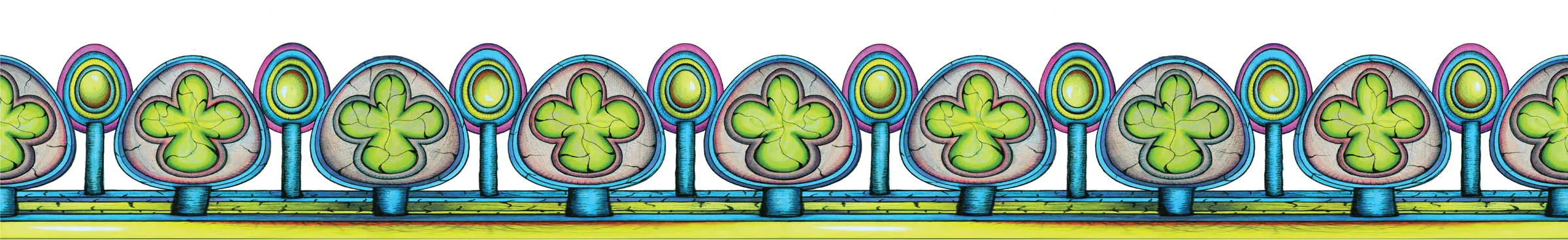 Ancestral Luck full border band variation.