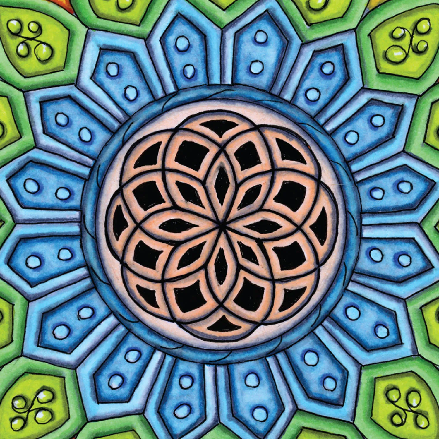 Original Crown mandala artwork by Flowstate Design Studio.
