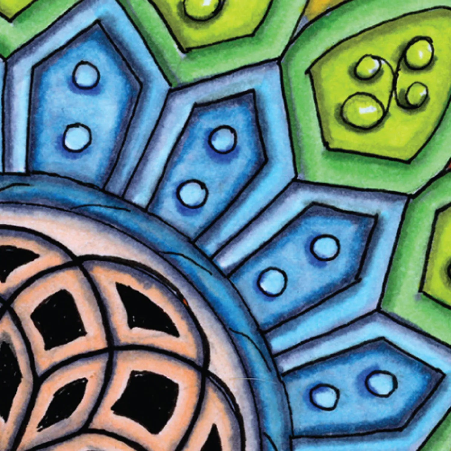 Original Crown mandala artwork by Flowstate Design Studio.