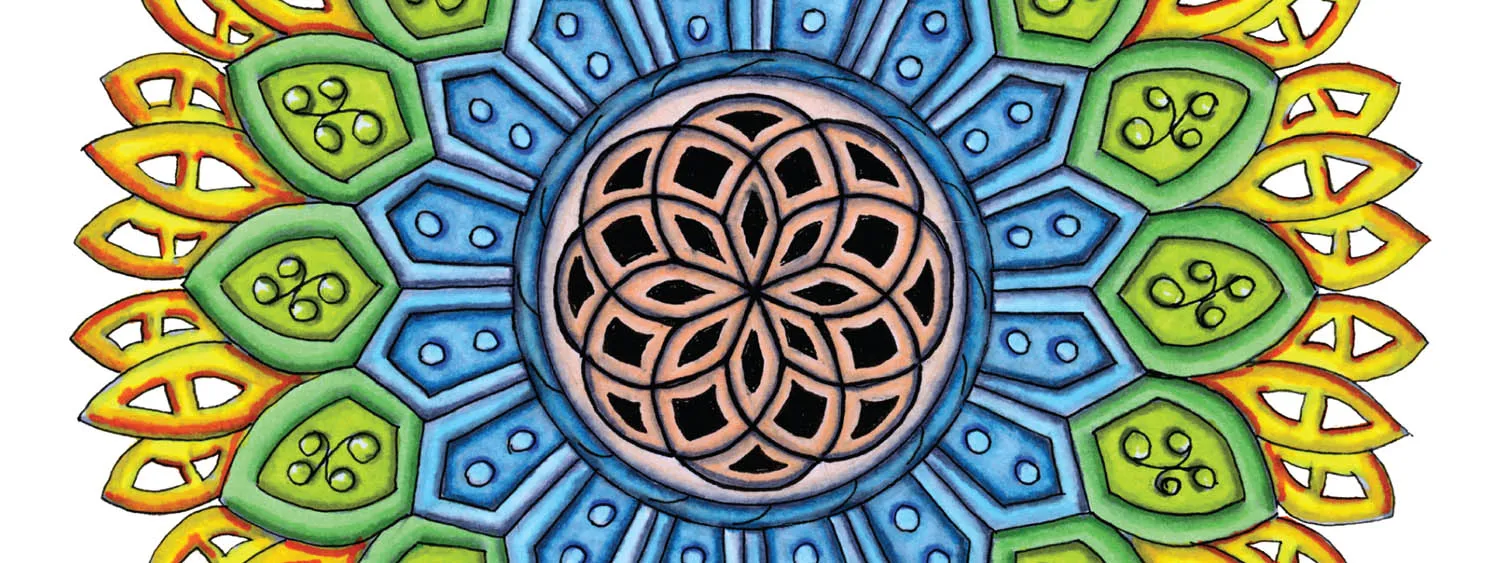 Original Crown mandala artwork by Flowstate Design Studio.