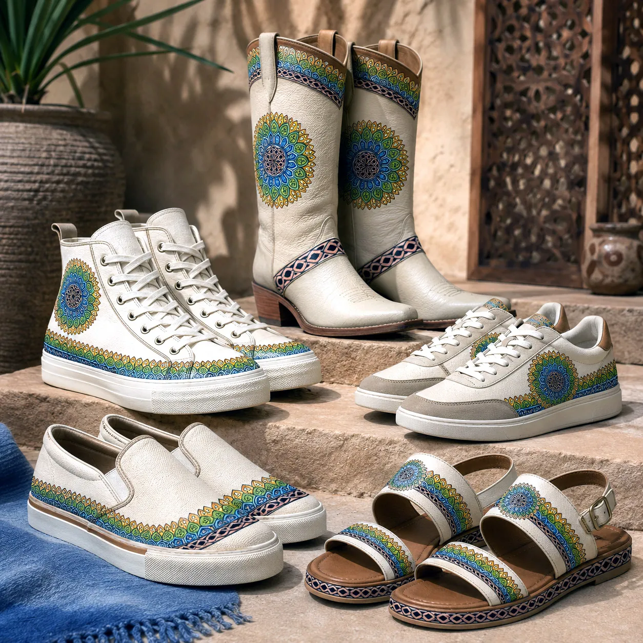 Footwear featuring the Crown design system.
