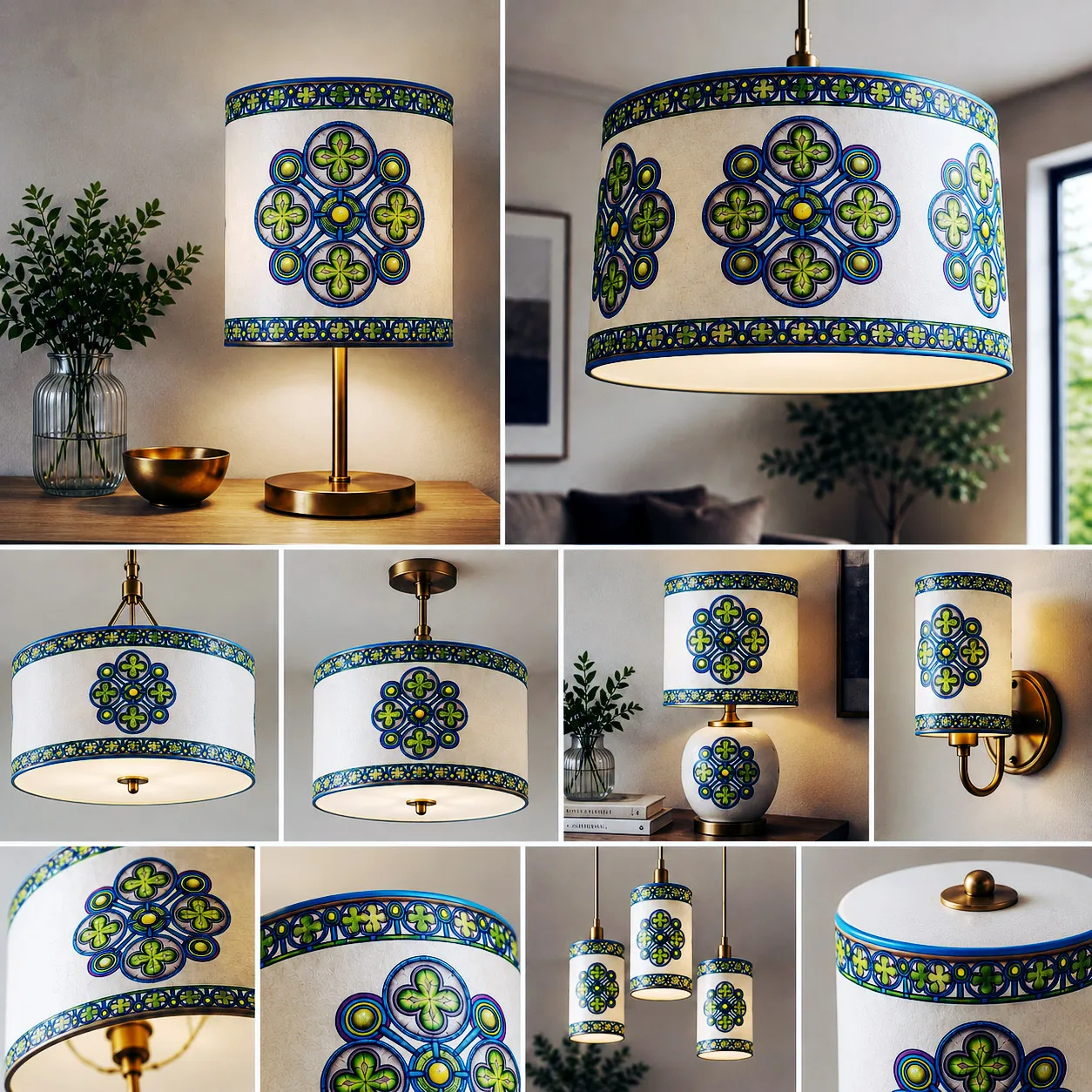 Contemporary lighting featuring the Ancestral Luck design system.
