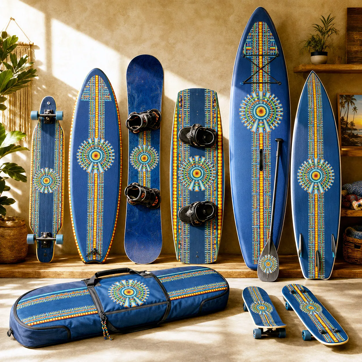 Board sports collection featuring the Spokin design system.