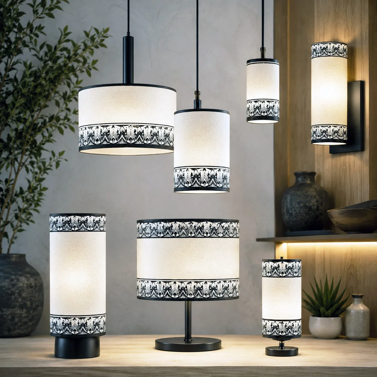 Contemporary lighting featuring the Sea Star design system.