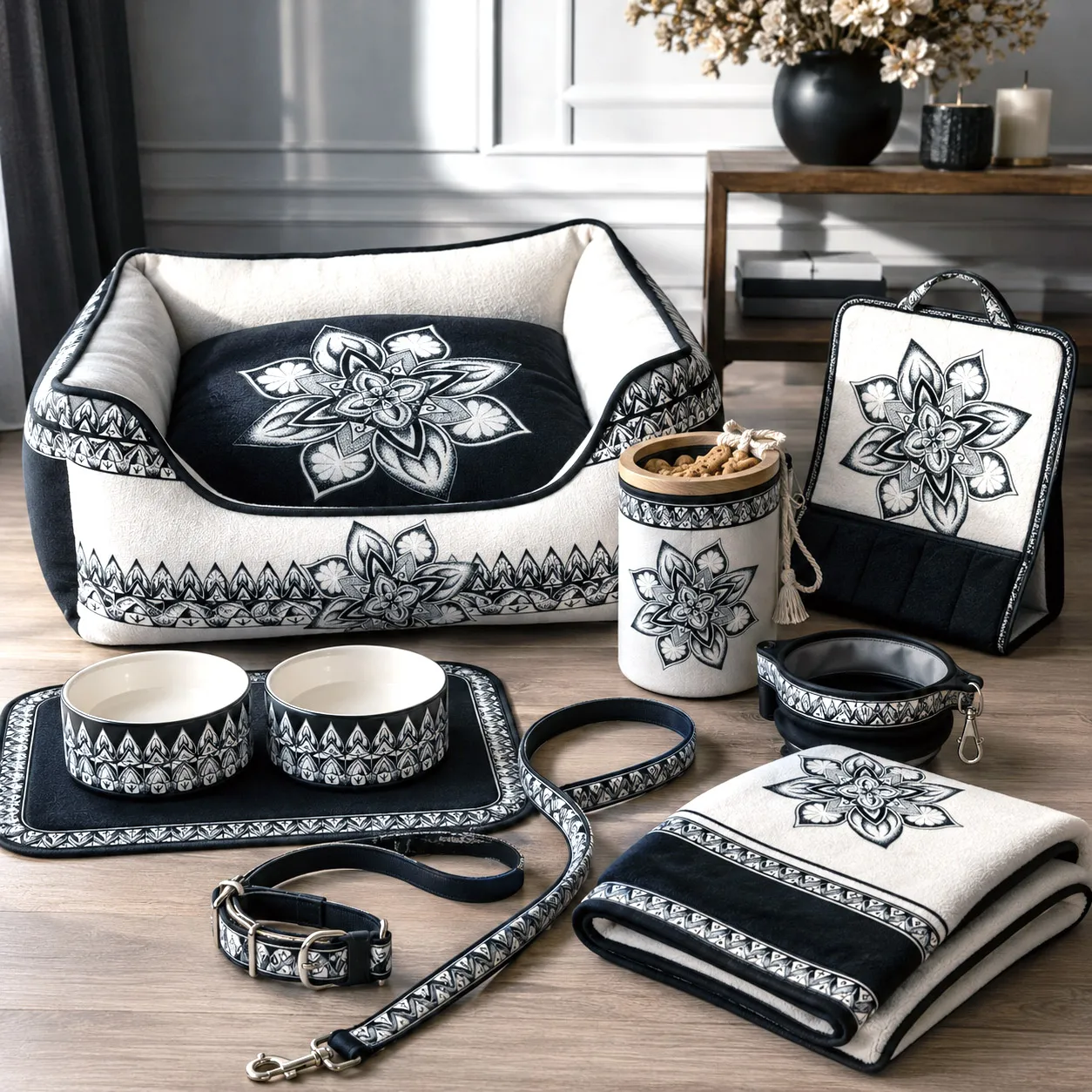 Premium pet accessories featuring the Sea Star design system.