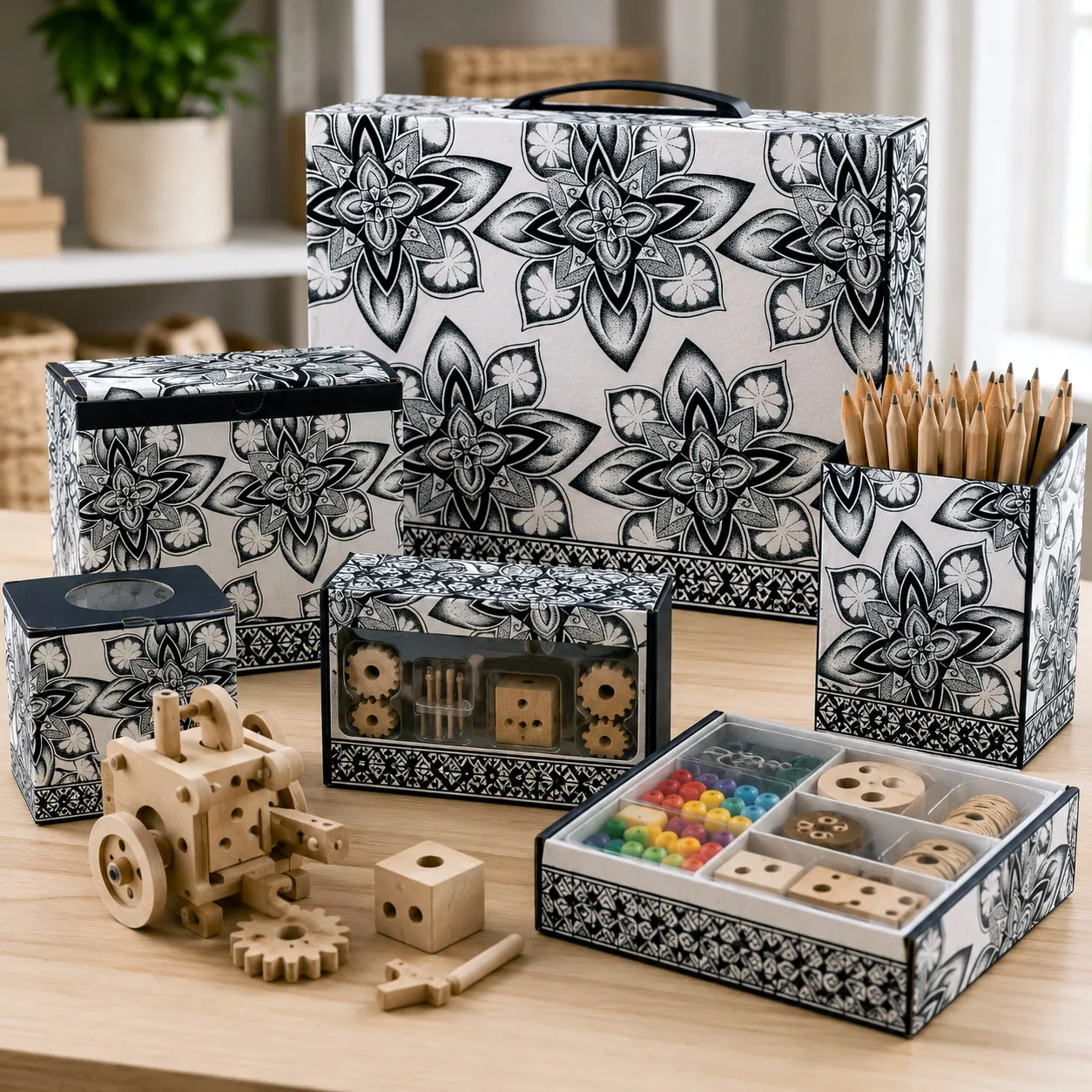 STEM and toy packaging featuring the Sea Star design system.