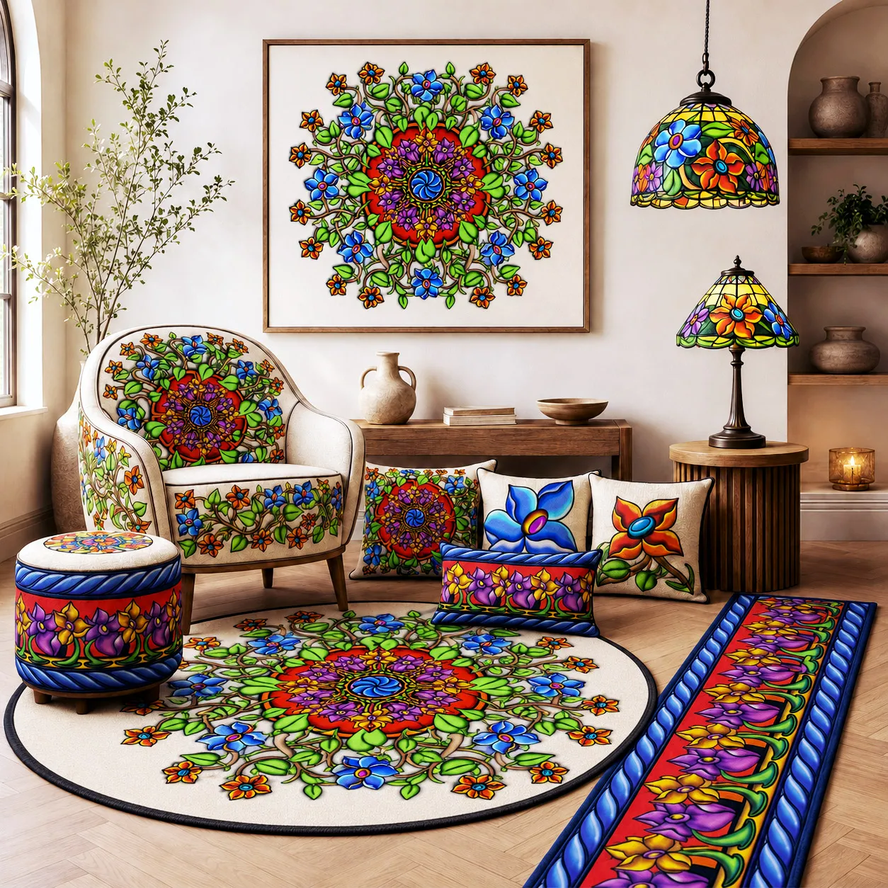 Home decor featuring the Wall Flowers design system.