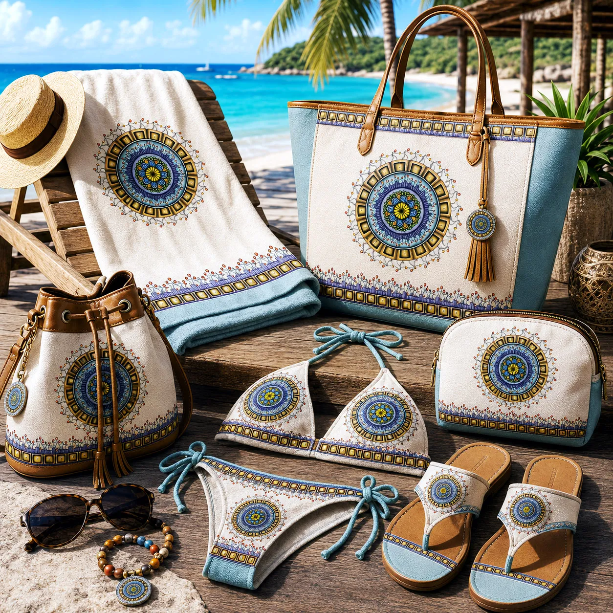 Beach and resort products featuring the Together design system.