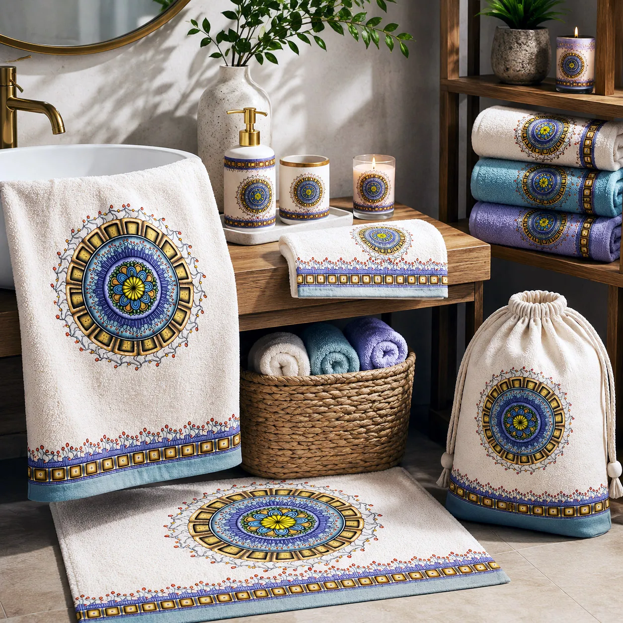 Bed and bath products featuring the Together design system.