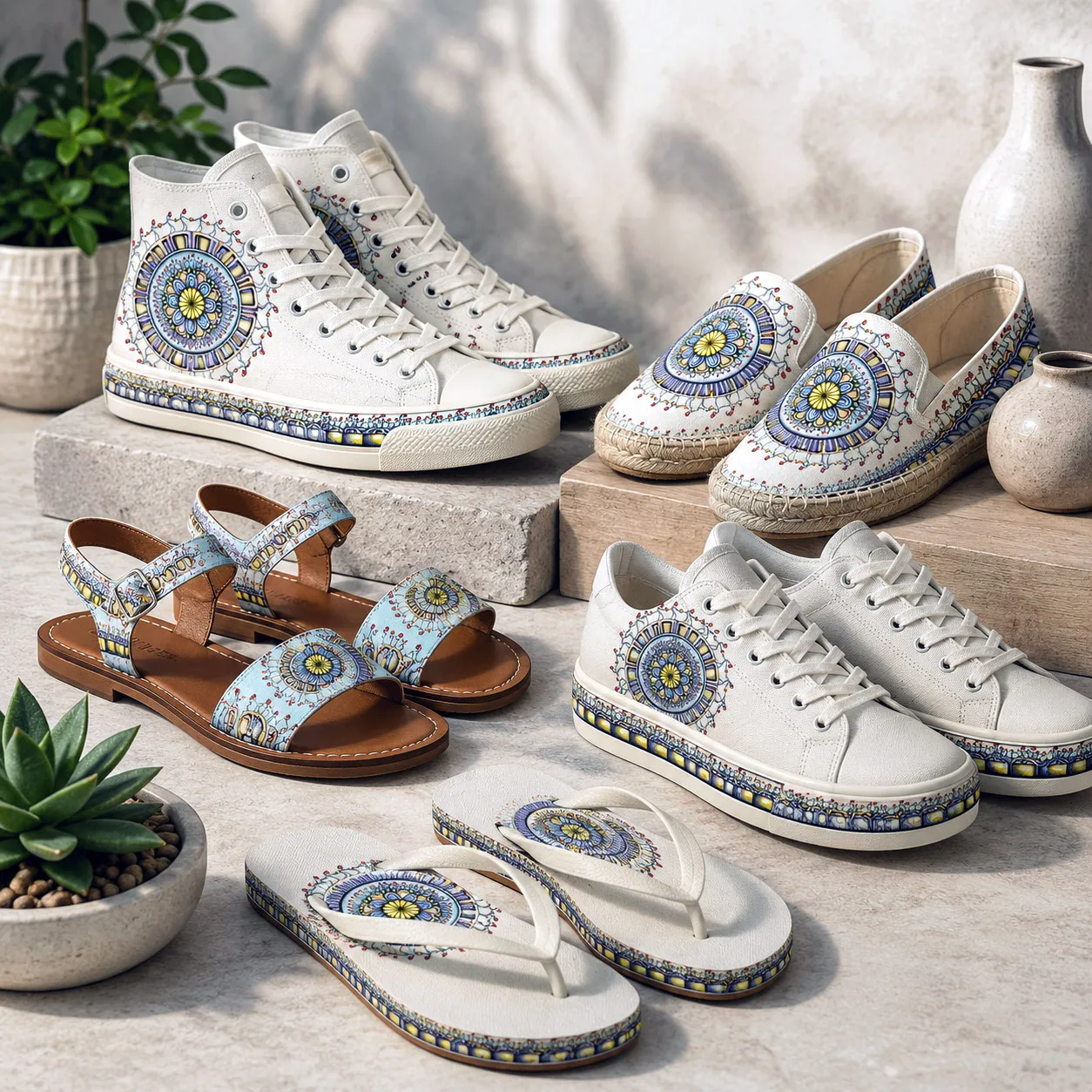 Premium footwear featuring the Together design system.