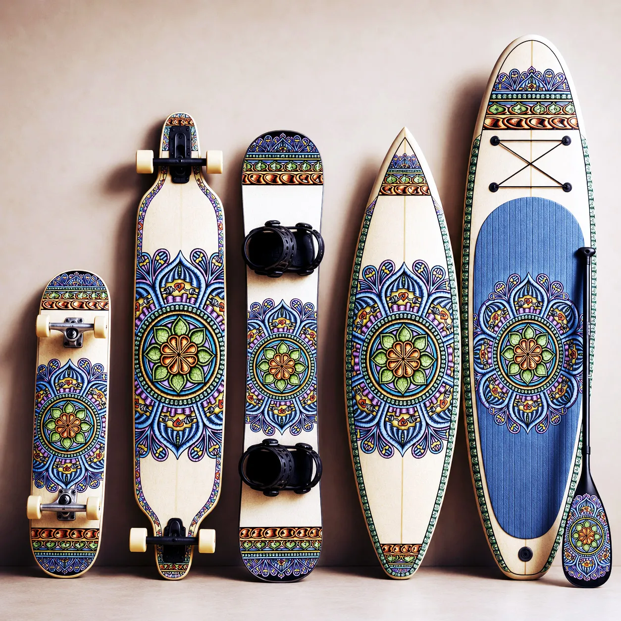 Board sports collection featuring the Siriusly design system.